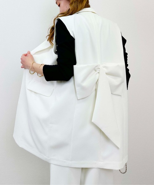 PICCIN（ピッチン） ベスト ジレ 「セットアップ可能」バックリボン