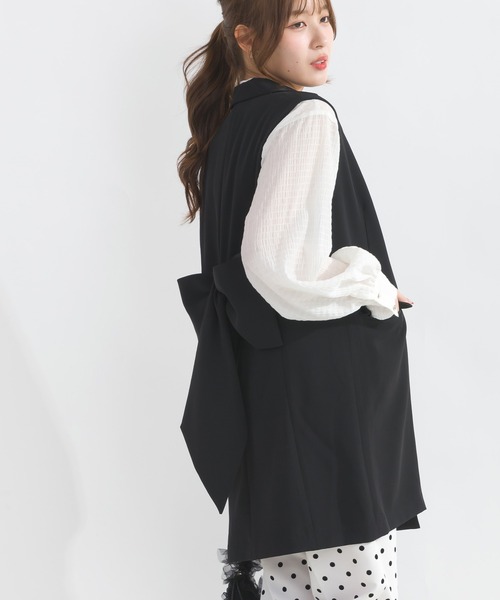 PICCIN（ピッチン） ベスト ジレ 「セットアップ可能」バックリボン
