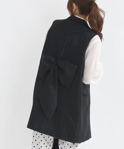 ▪40s CINCH BACK ビンテージ ベスト シンチバック ジレ 黒 CINCHBACKPACKMMBKL_013847_SIDE