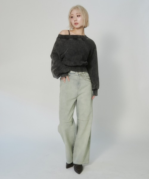 ENVYM トレーナー ENVYM（アンビー） トレーナー スウェット ヴィンテージプリント