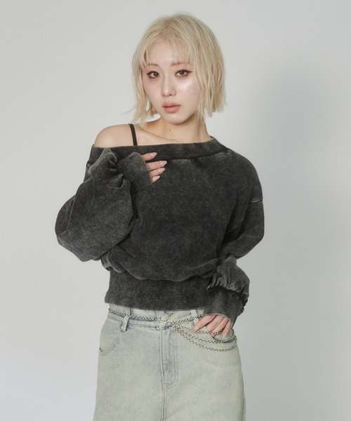 ENVYM トレーナー ENVYM（アンビー） トレーナー スウェット ヴィンテージプリント