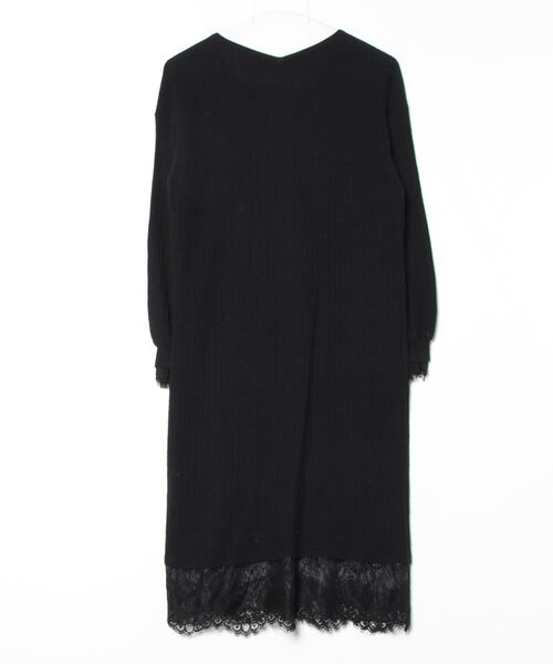 「Marilyn Moon」 レースニットワンピース - ブラック レディース_画像2