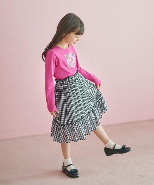 チェック柄スカート160と水玉模様スカートセット150 他 スカート