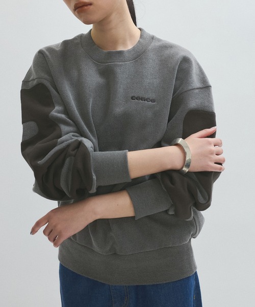 「SALON adam et rope'」 スウェットカットソー FREE ブルー レディース ペプラムスウェット（Tシャツ/カットソー）｜ADAM ET ROPE