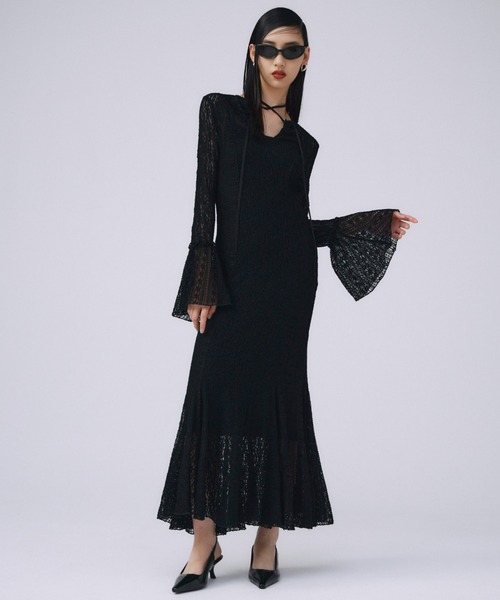 JOSE MOON ワンピース BELLSLEEVE LACE DRESS/ベルスリーブ