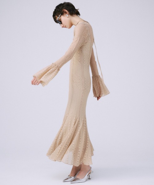 JOSE MOON ワンピース BELLSLEEVE LACE DRESS/ベルスリーブ
