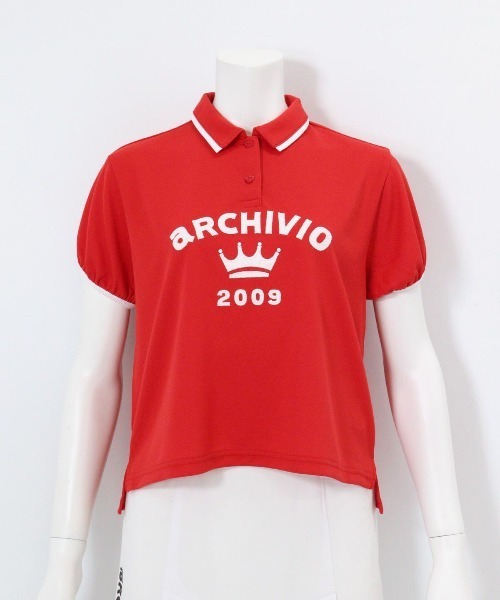 archivio（アルチビオ） ポロシャツ ポロ 「LADIES」パフスリーブUV