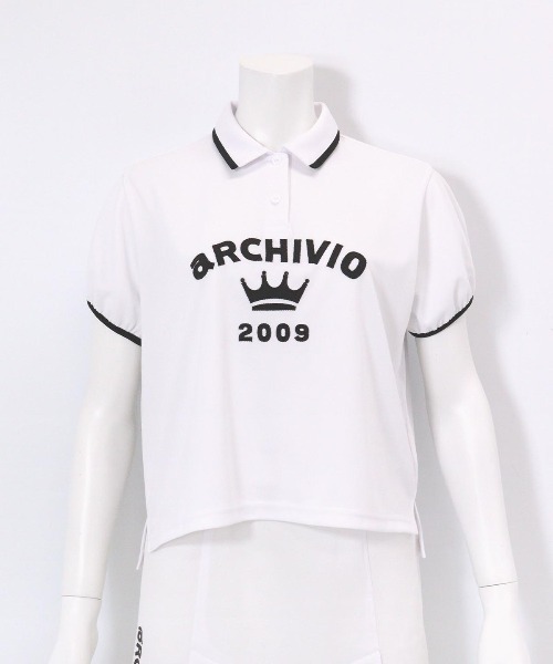 archivio（アルチビオ） ポロシャツ ポロ 「LADIES」パフスリーブUV