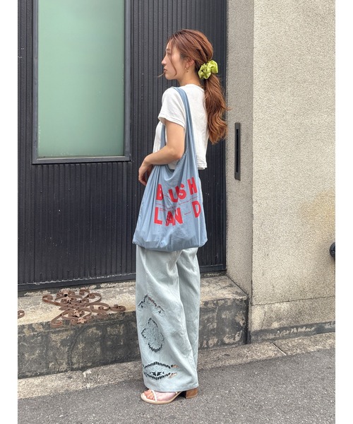 Ungrid パンツ カットワークデザインラフパンツ レディース