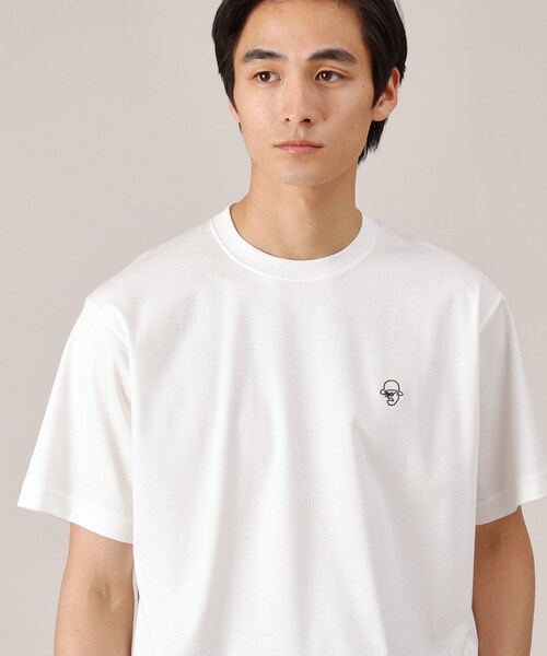 TAKEO KIKUCHI（タケオキクチ） tシャツ ワンポイント カラー刺繍 T