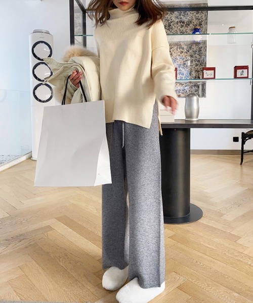 「Amulet」 イージーパンツ FREE ベージュ レディース_画像5