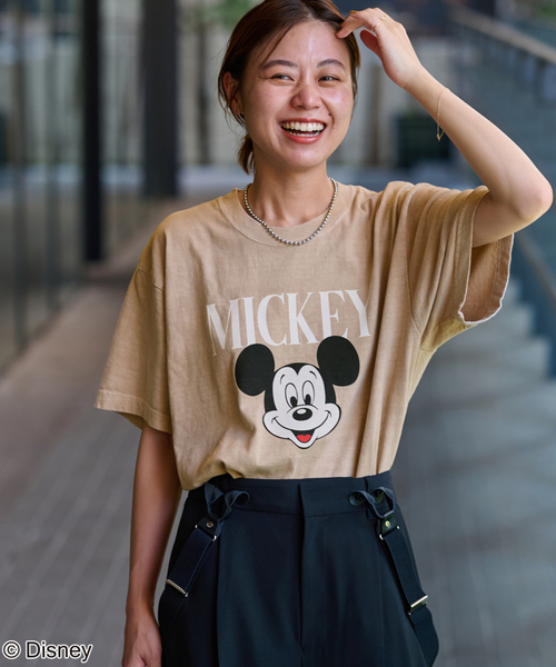tシャツ 「GOOD ROCK SPEED」「MICKEY MOUSE」フロッキープリントTシャツ レディース JOURNAL STANDARD relume tシャツ 「GOOD ROCK SPEED」「MICKEY