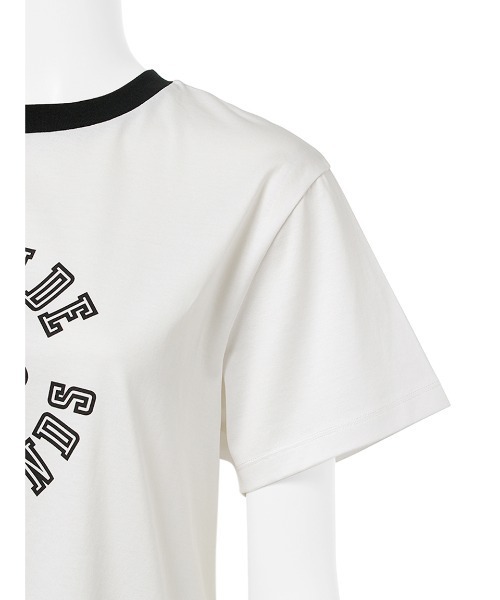 Mila Owen - コンパクトカレッジTシャツ　ホワイト　０ Mila Owen tシャツ コンパクトスリーブカレッジTシャツ