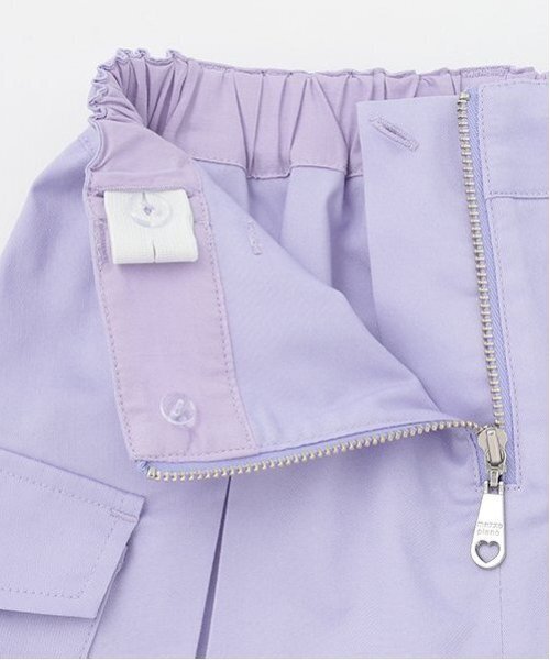mezzo piano スカート フロントZIP キュロットスカート キッズ 子供服