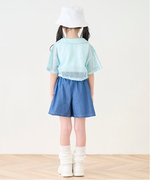 mezzo piano スカート フロントZIP キュロットスカート キッズ 子供服