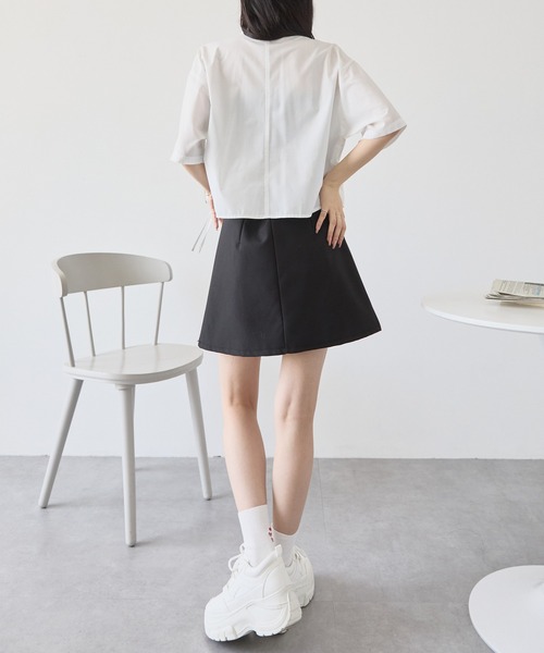 ブラウス シャツ ワンポイント刺繍/ルーズストライプシャツ レディース ワンポイント刺繍ビッグシャツ,LBC| TOKYO DESIGN CHANNEL