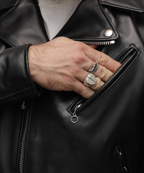 Schott N.Y.C（ショット） 「schott」 レザーブルゾン 46 ブラック