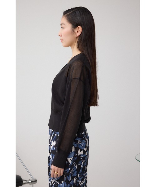 AZUL BY MOUSSY カーディガン シアードルマンニットカーディガン