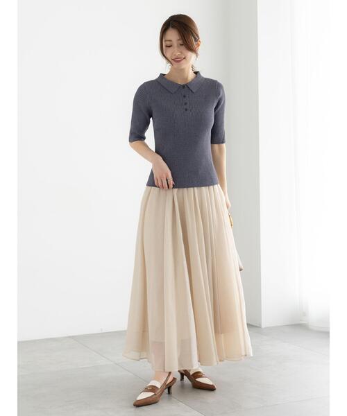 Te chichi スカート シアーフレアスカート : ZOZOTOWN Yahoo!店