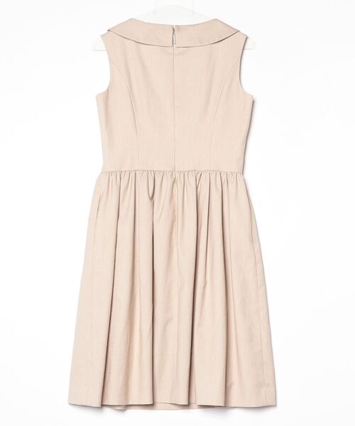 Rene ノースリーブ 膝丈ワンピース ベージュ Reneベージュ ノースリーブ 膝丈ワンピース36 Rene 「Rene