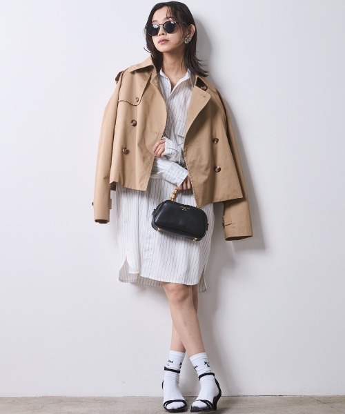 「CHIC STYLE」 トレンチコート M ベージュ レディース