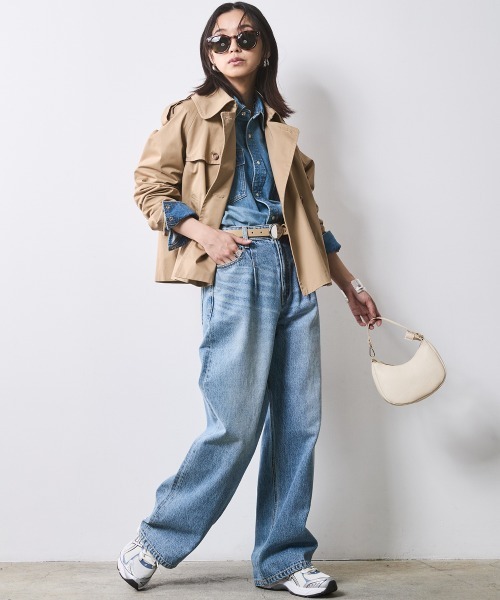 「CHIC STYLE」 トレンチコート M ベージュ レディース