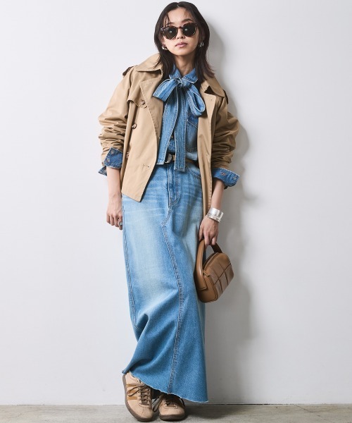 「CHIC STYLE」 トレンチコート M ベージュ レディース