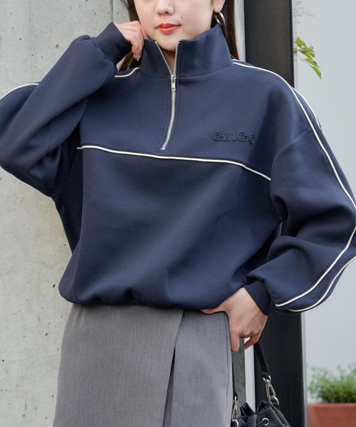 Chico（チコ） スウェットカットソー FREE ネイビー レディース