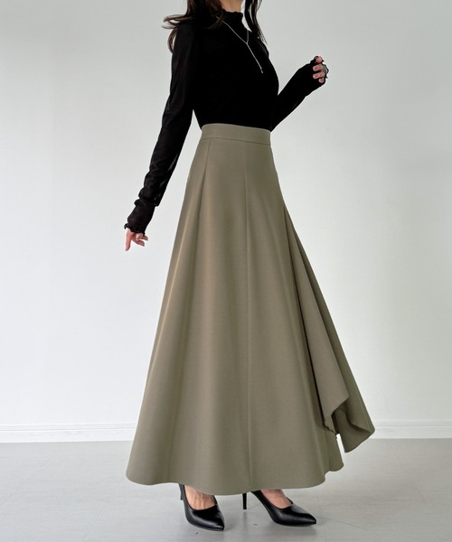 JUNOAH（ジュノア） セットアップ 前リボンテーラードジャケット＋