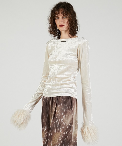 PRANK PROJECT（プランクプロジェクト） ファースリーブベロアトップ