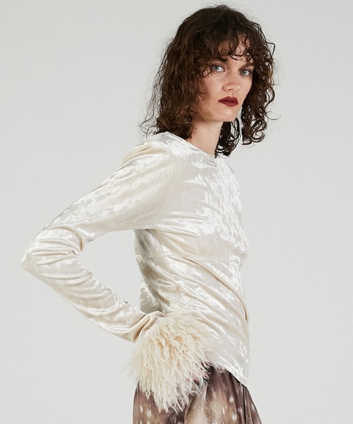 PRANK PROJECT（プランクプロジェクト） ファースリーブベロアトップ