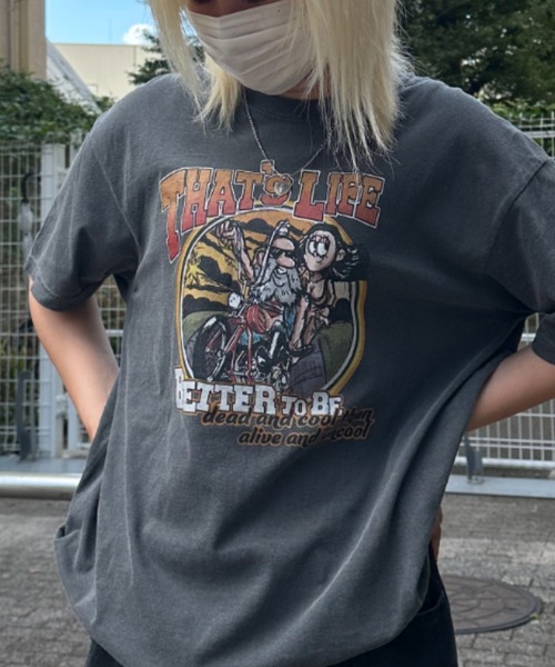 That's life 「That's life」 半袖Tシャツ L ブラック メンズ