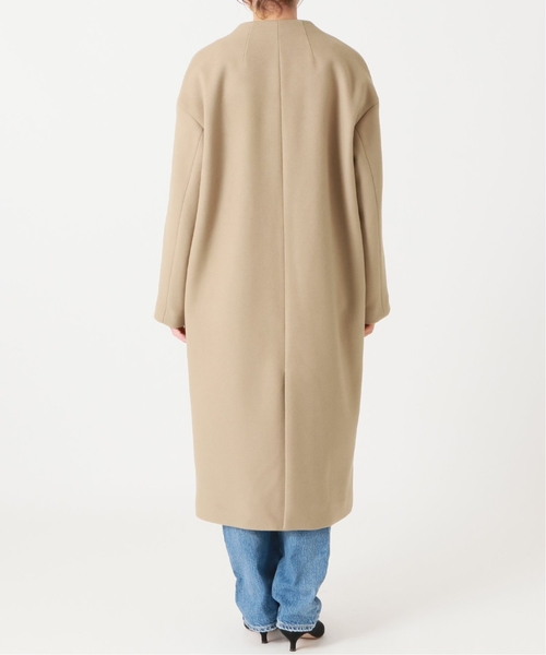 IENA（イエナ） ノーカラーコート 36 グレー レディース : ZOZOTOWN