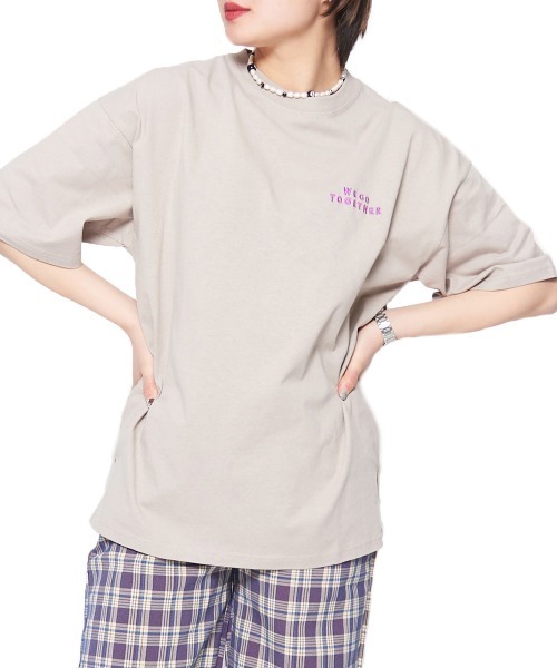 tシャツ 「spiritoso」スケーター刺繍プリントTシャツ レディース | spiritoso