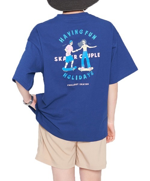 tシャツ 「spiritoso」スケーター刺繍プリントTシャツ レディース | spiritoso | 08