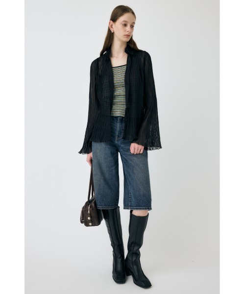 MOUSSY（マウジー） ブラウス シャツ 夏 「EC・一部店舗限定」SHEER