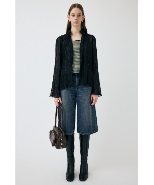 MOUSSY（マウジー） ブラウス シャツ 夏 「EC・一部店舗限定」SHEER