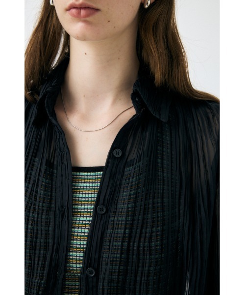MOUSSY（マウジー） ブラウス シャツ 夏 「EC・一部店舗限定」SHEER