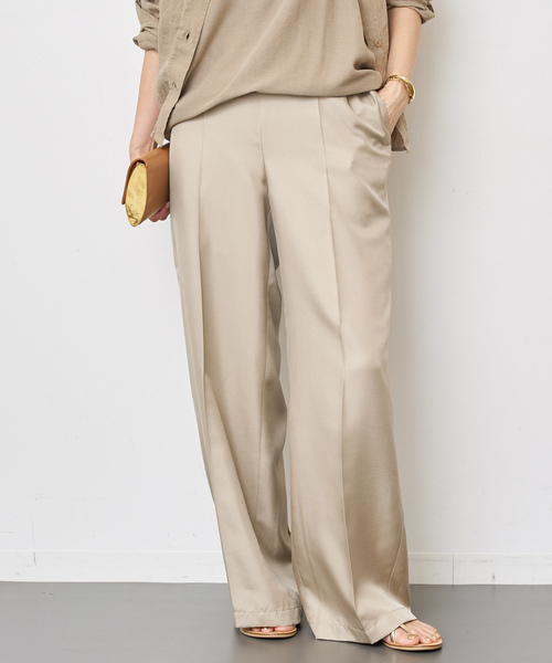 Deuxieme Classe」 イージーパンツ 34 ブラウン レディース Deuxieme  