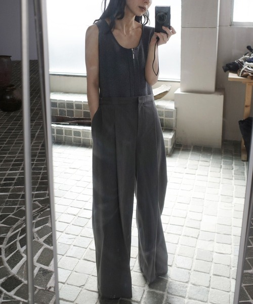 Ameri（アメリ） オールインワン KNIT DOCKING LOOSE ROMPERS