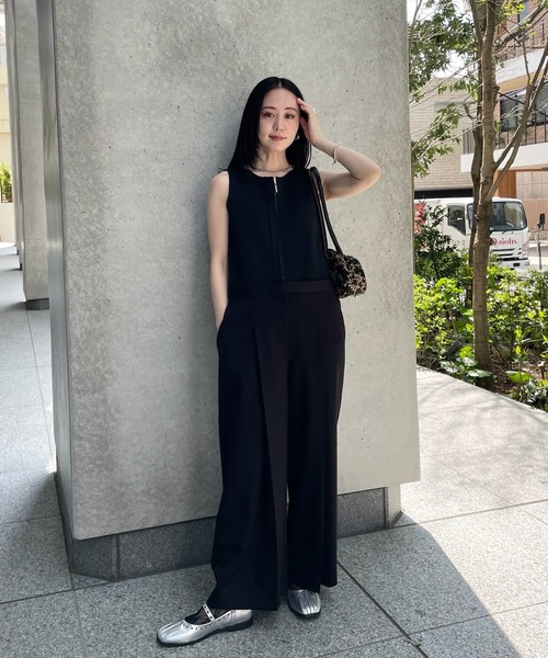 Ameri（アメリ） オールインワン KNIT DOCKING LOOSE ROMPERS