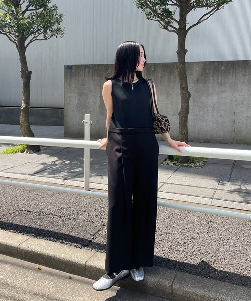 Ameri（アメリ） オールインワン KNIT DOCKING LOOSE ROMPERS