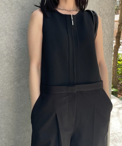 Ameri（アメリ） オールインワン KNIT DOCKING LOOSE ROMPERS