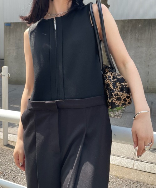Ameri（アメリ） オールインワン KNIT DOCKING LOOSE ROMPERS