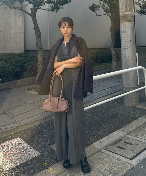 Ameri（アメリ） オールインワン KNIT DOCKING LOOSE ROMPERS