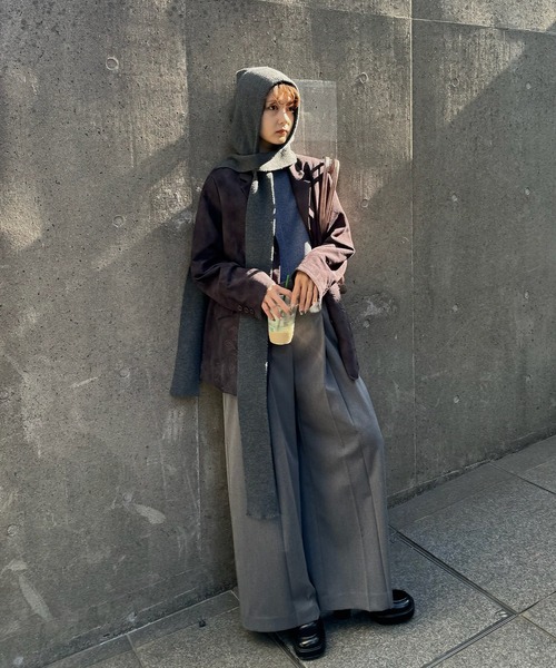 Ameri（アメリ） オールインワン KNIT DOCKING LOOSE ROMPERS