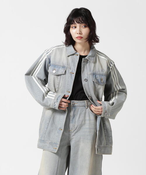 adidas originals デニム Japona セットアップ レディース adidas Originals - アディダス 薄紺 デニムパンツ ジャージ