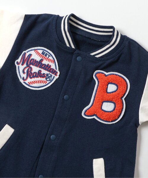 ベビー服 ロンパース スタジャン風カバーオール | BREEZE | 17