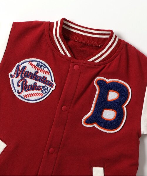 ベビー服 ロンパース スタジャン風カバーオール | BREEZE | 19