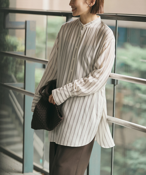IENA STRIPE BOUNCE シャツ IENA（イエナ）の「STRIPE BOUNCE シャツワンピース（ワンピース